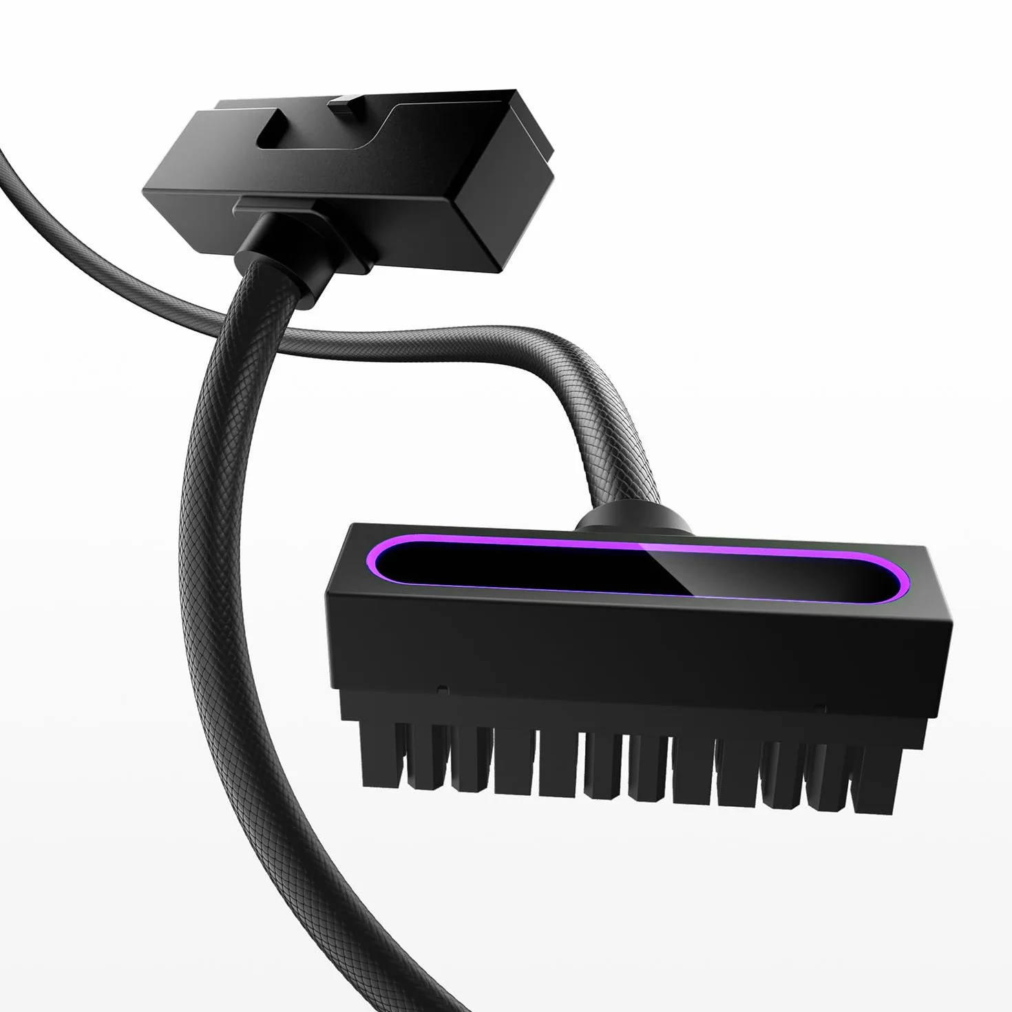 AsiaHorse Hydrus 24-Pin ATX Kabel przedłużający, PSU Motherboard Power Cable, 18AWG Sleeved 5V 3-Pin ARGB Sync - Czarny